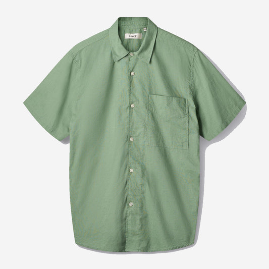 Salt Cotton Linen Shirt - Oxide Green