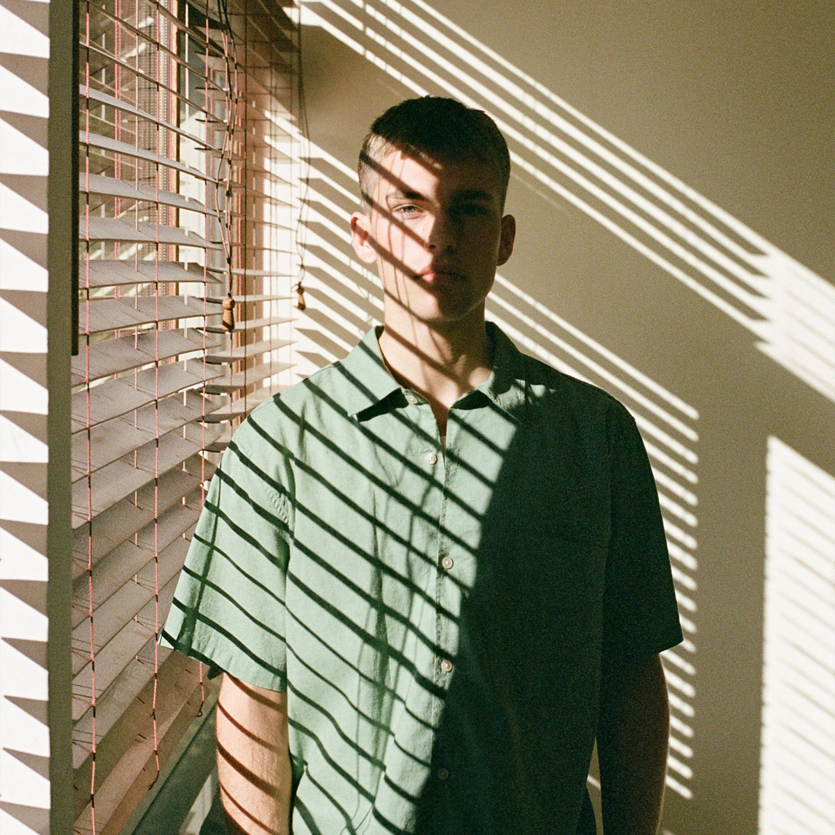 Salt Cotton Linen Shirt - Oxide Green