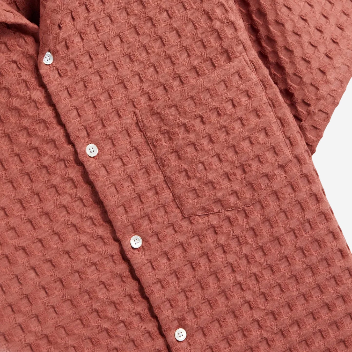 Sands Waffle S/S Vacation Shirt - Clay