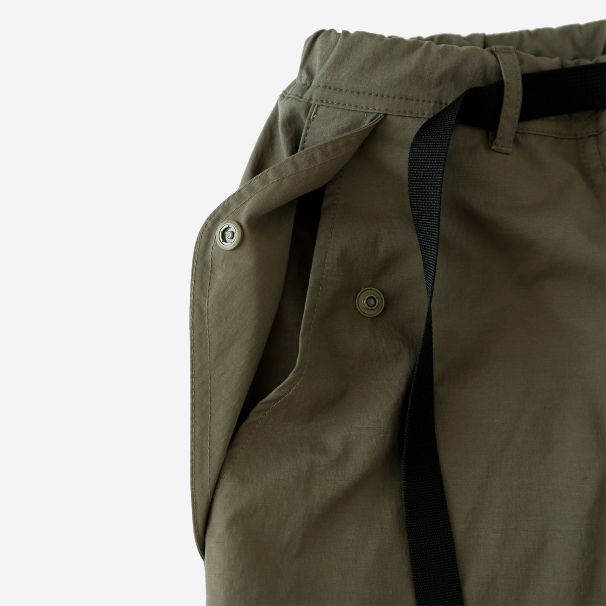 Stretch Snap 6-Pocket Pants - Brown Khaki