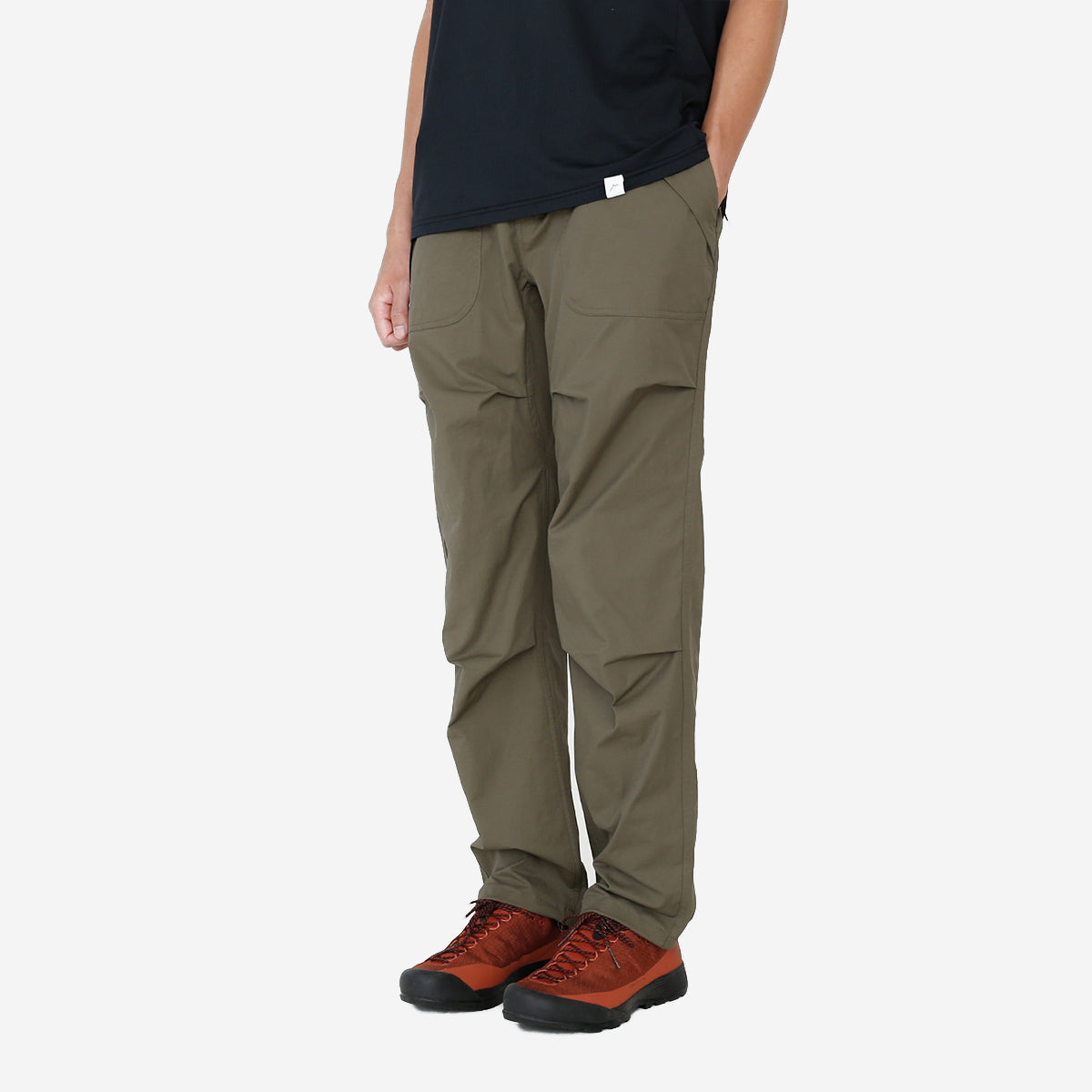 Stretch Snap 6-Pocket Pants - Brown Khaki