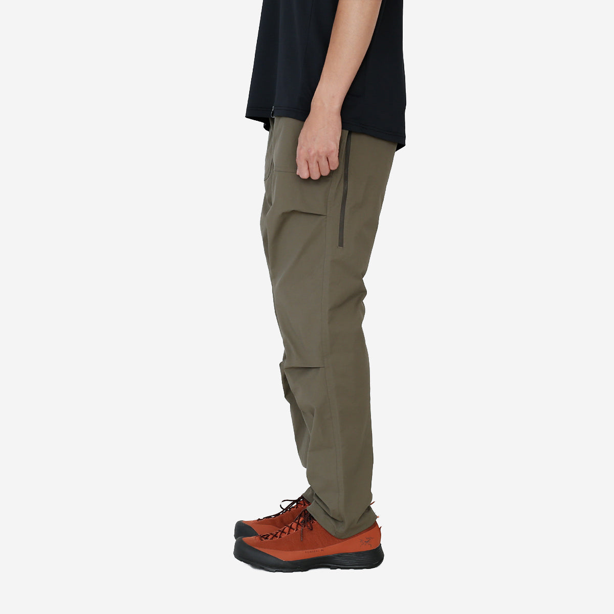 Stretch Snap 6-Pocket Pants - Brown Khaki