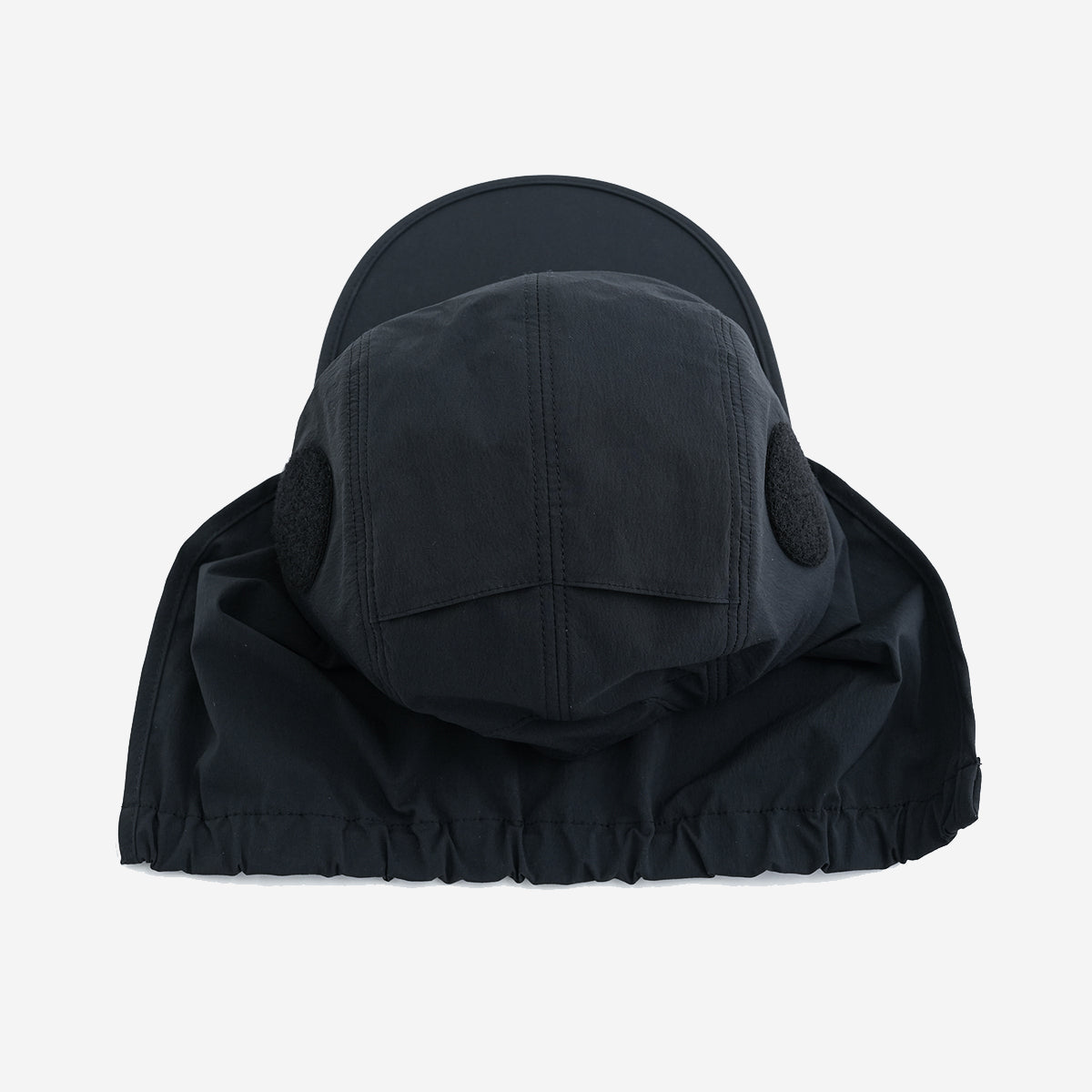 Solid Visor Sunshade Cap - Black