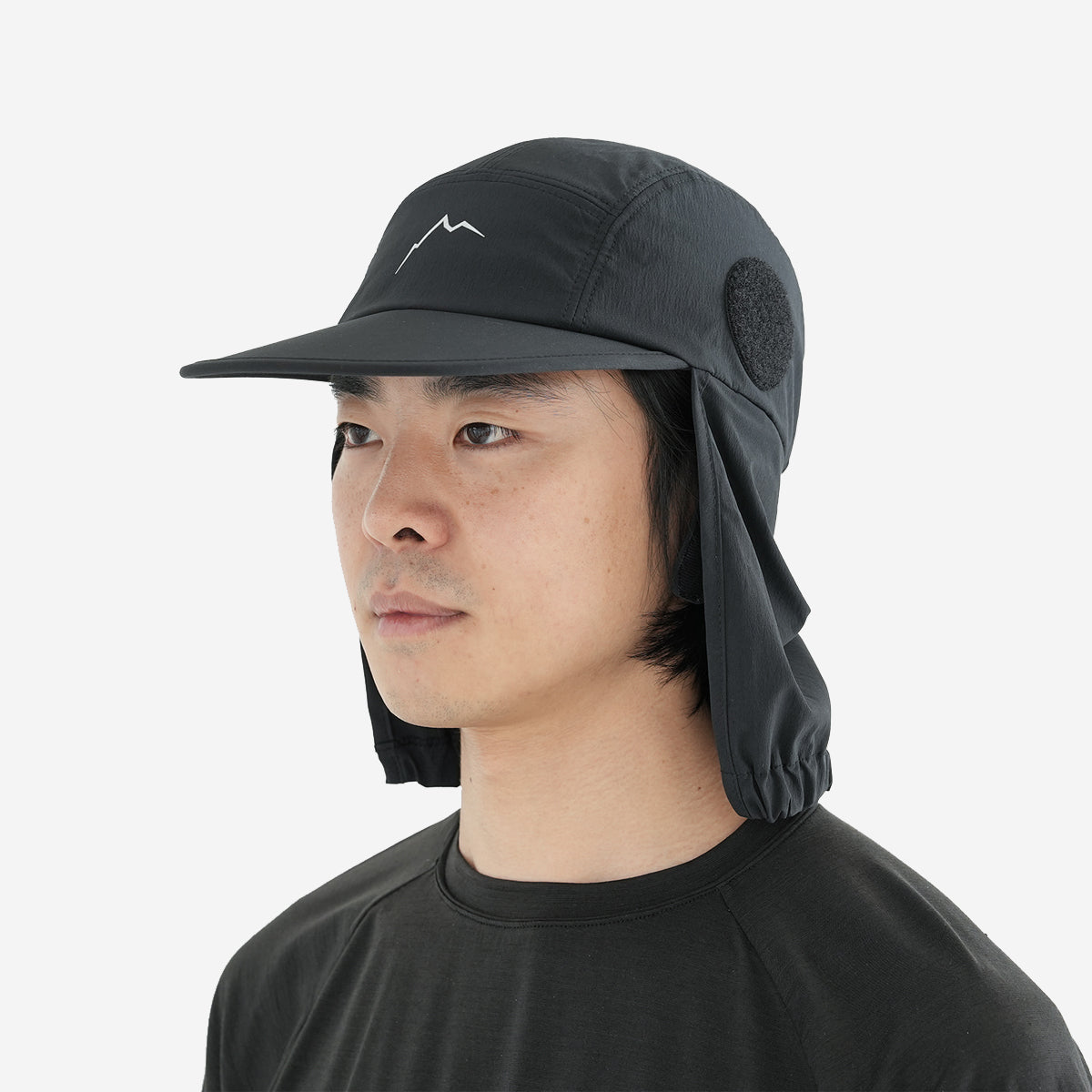 Solid Visor Sunshade Cap - Black