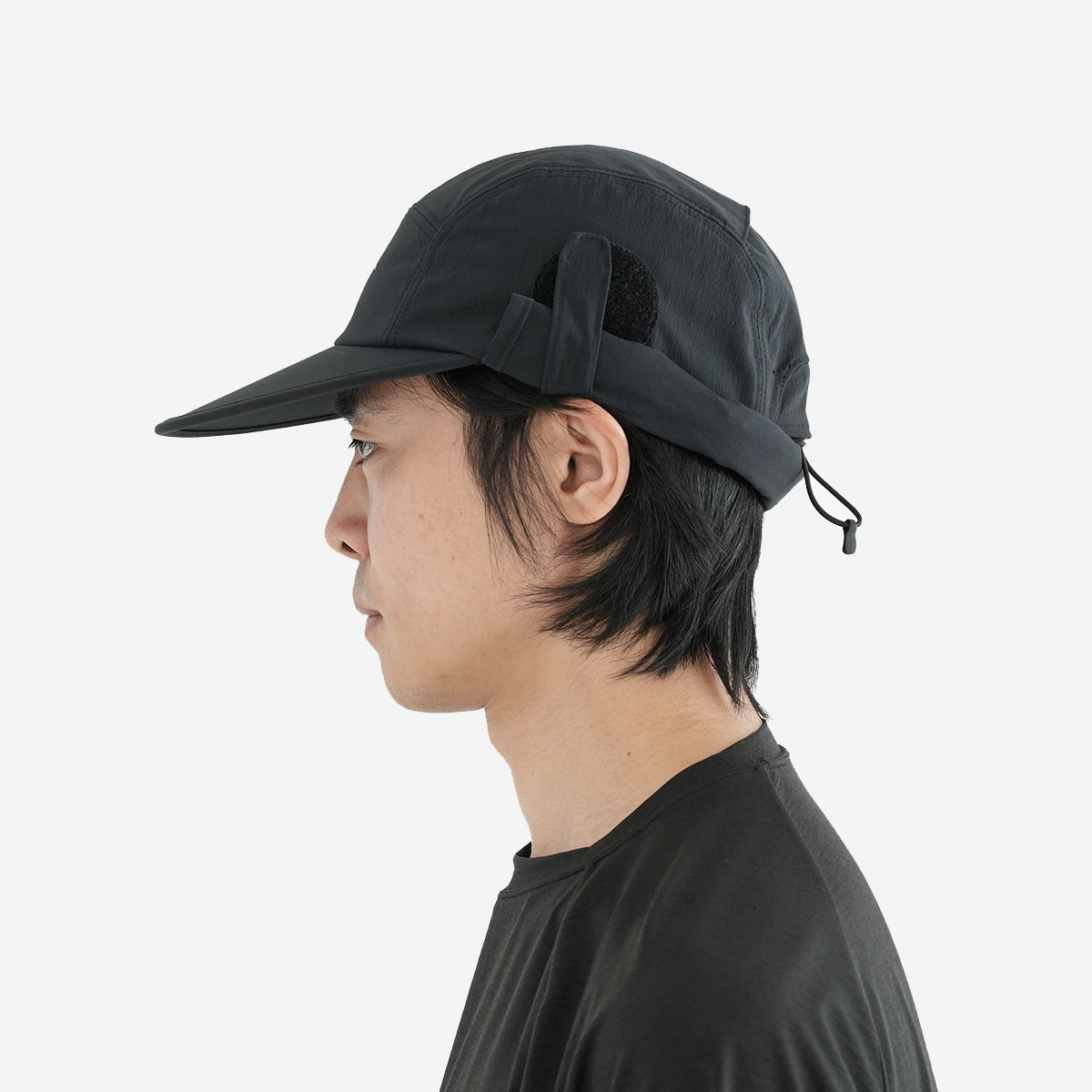 Solid Visor Sunshade Cap - Black