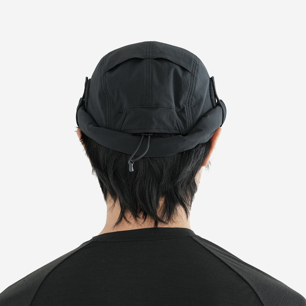 Solid Visor Sunshade Cap - Black