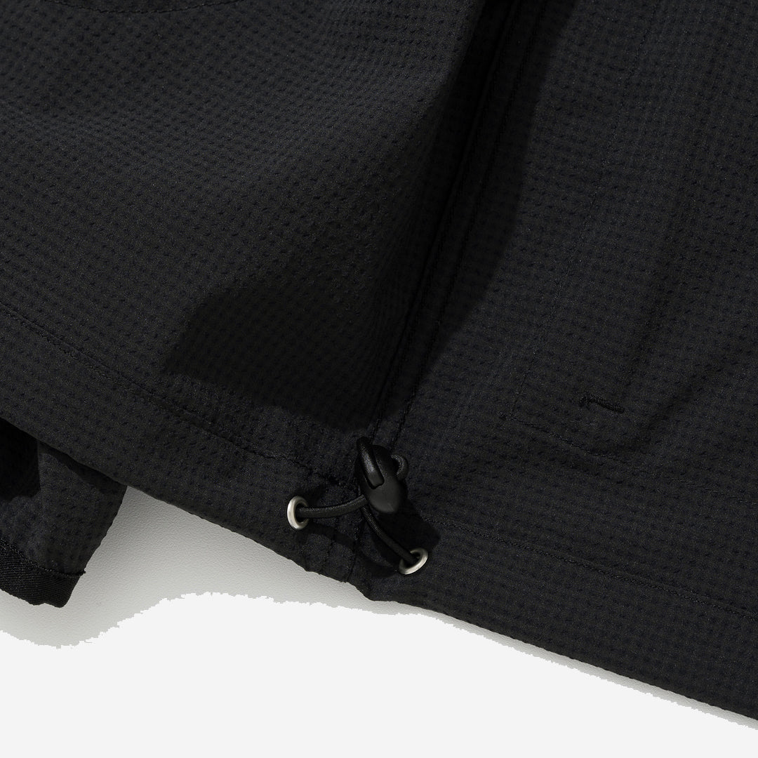 SOLOTEX Seersucker Pocket Shirt - Black