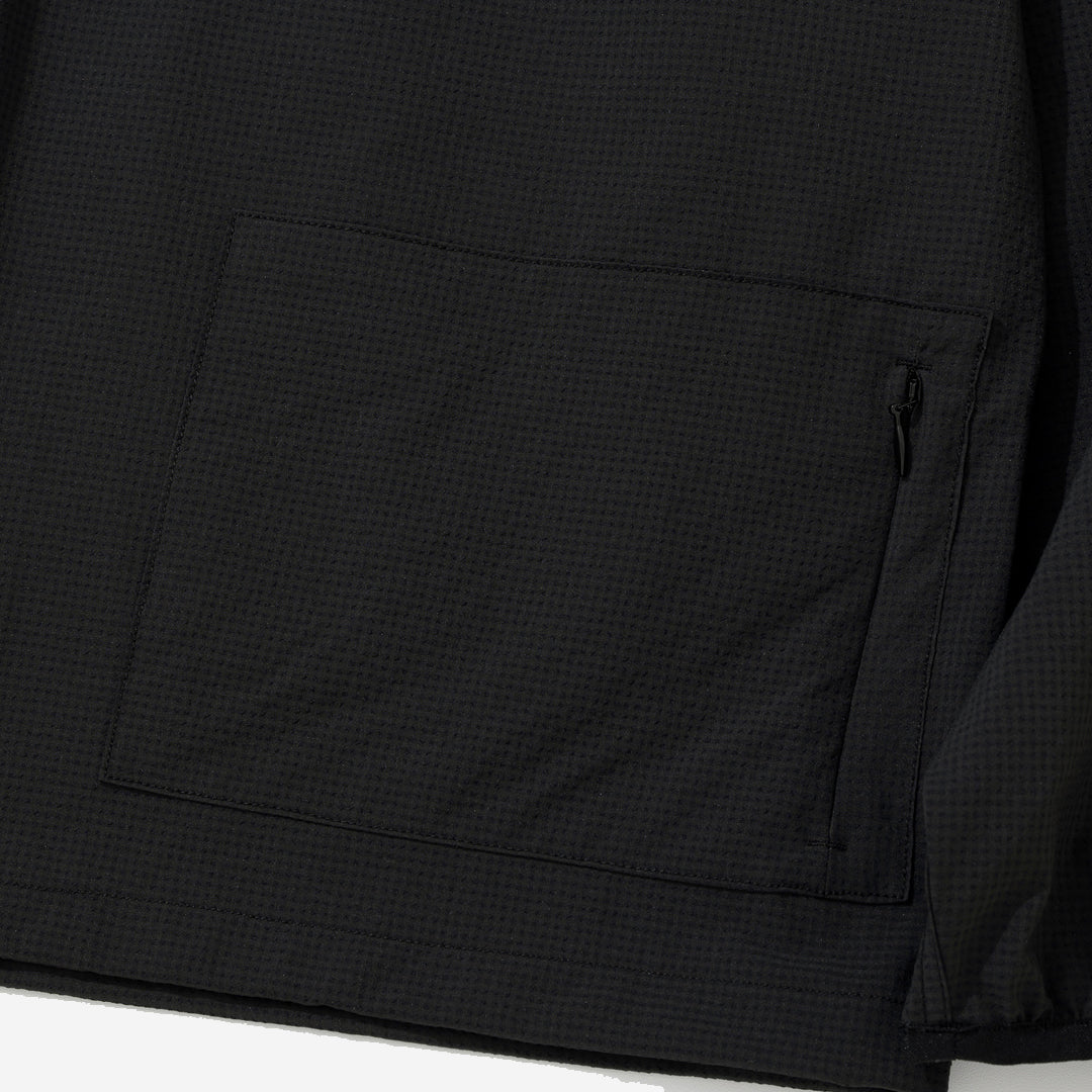 SOLOTEX Seersucker Pocket Shirt - Black