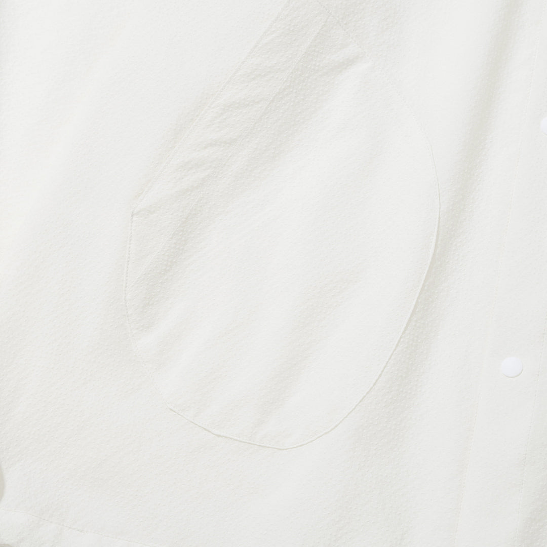 SOLOTEX Seersucker Pocket Shirt - White