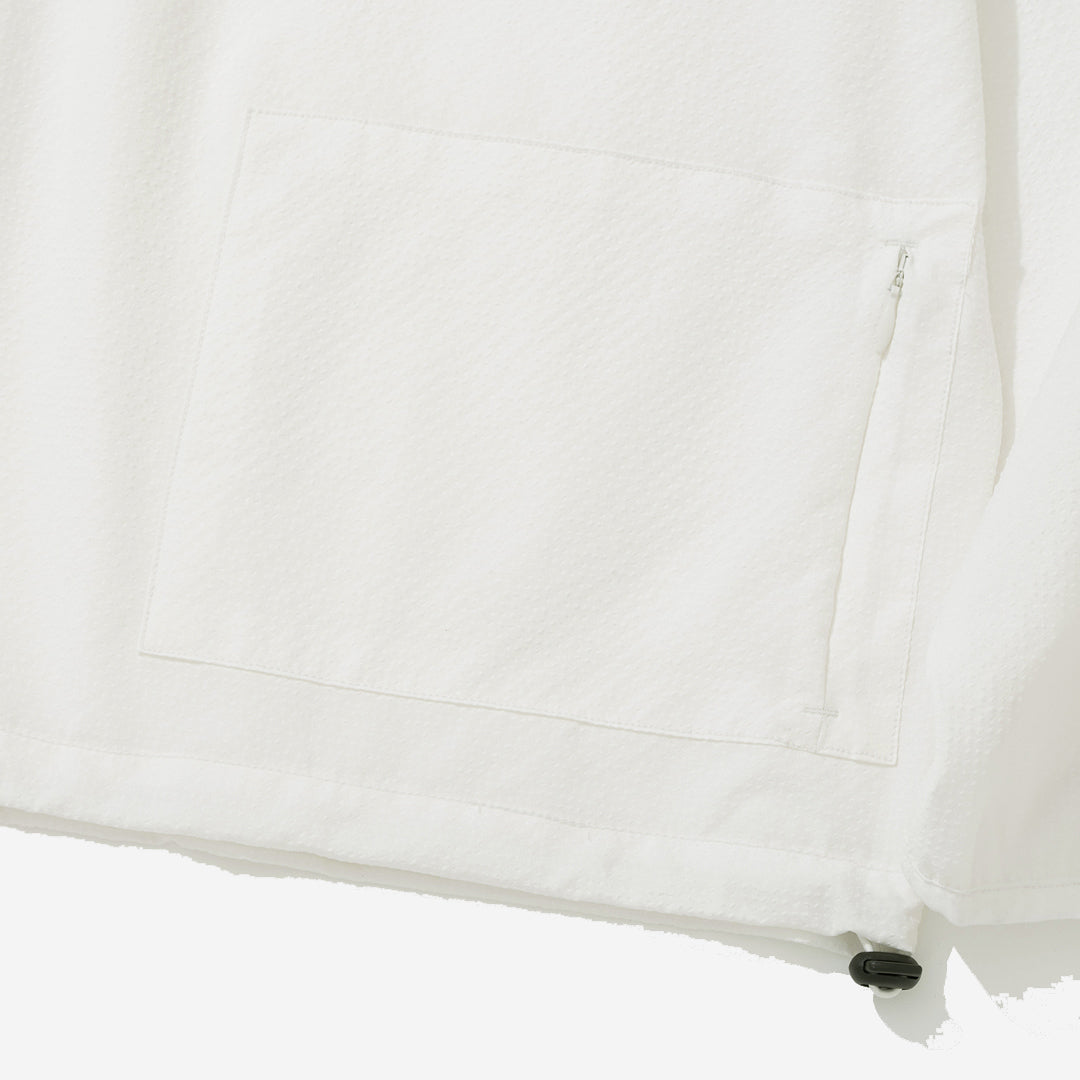 SOLOTEX Seersucker Pocket Shirt - White