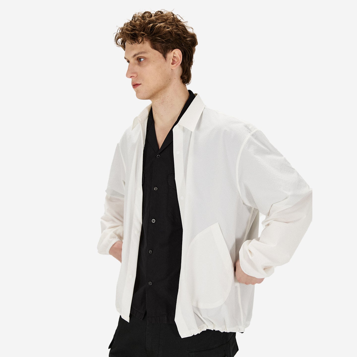 SHIRTER - SOLOTEX Seersucker Pocket Shirt - White – Muddy George