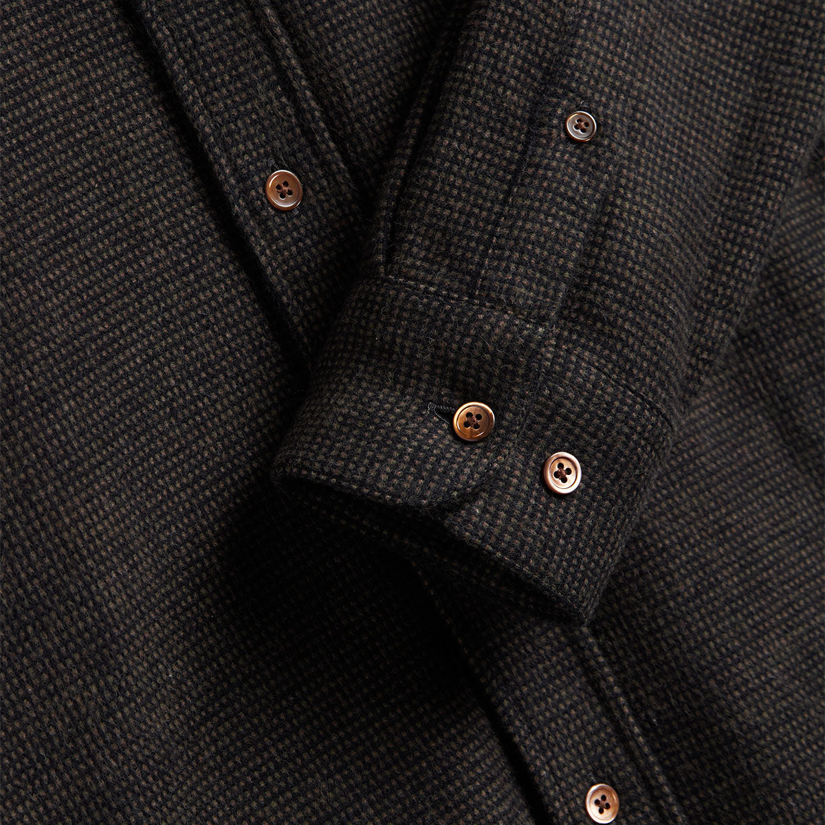 Sounds Dot Flannel Shirt - Brown