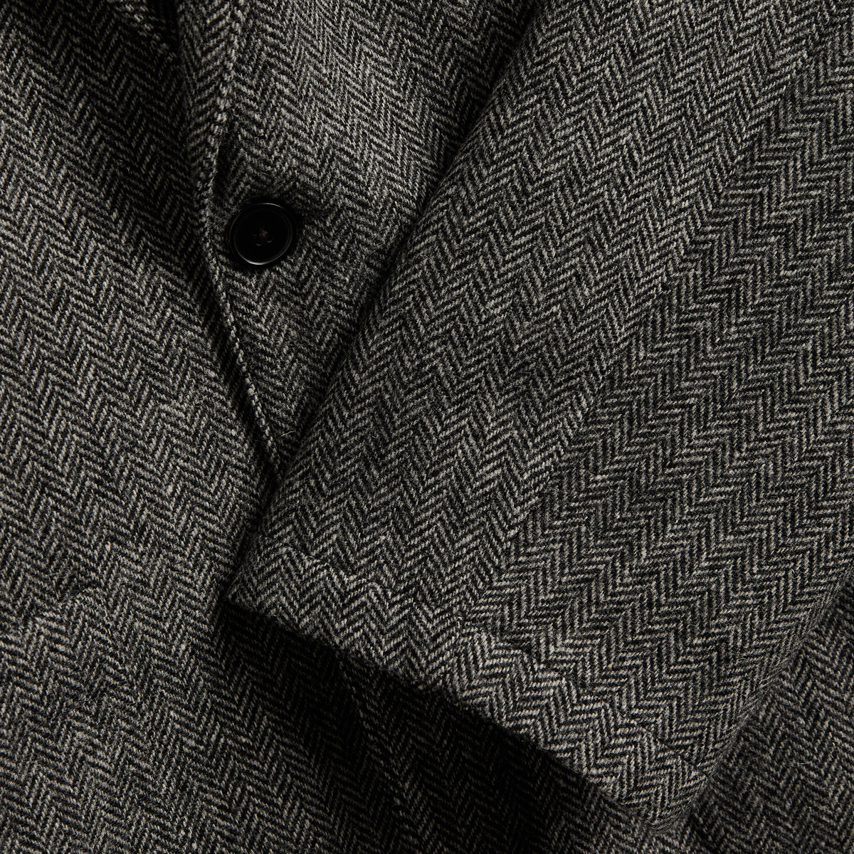 Sport Herringbone Wool Blazer Jacket - Charcoal