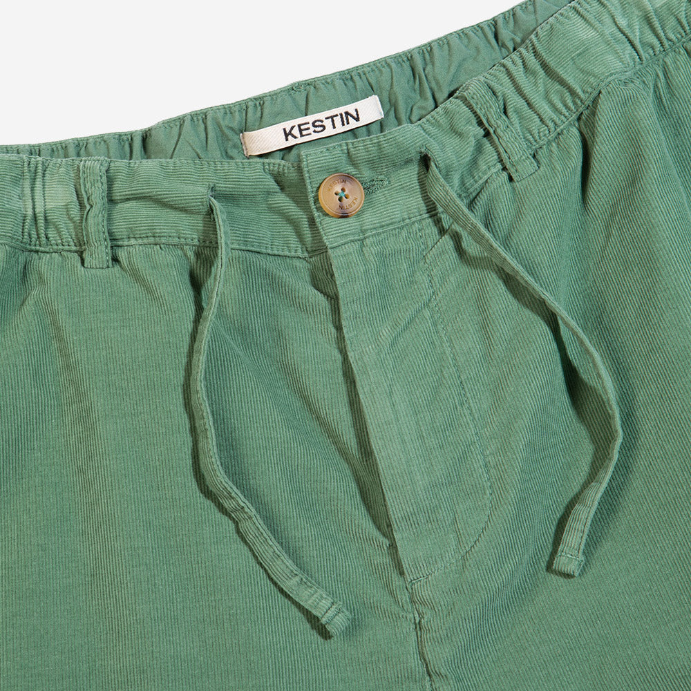 Inverness Needle Cord Easy Shorts - Fern