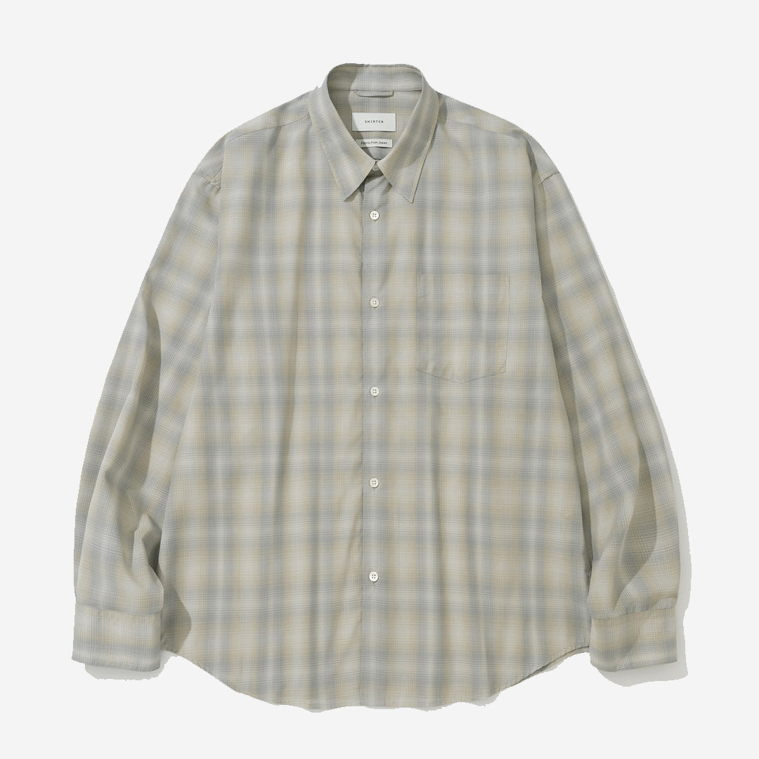 Super Light Navona Check Shirt - Beige Ombre