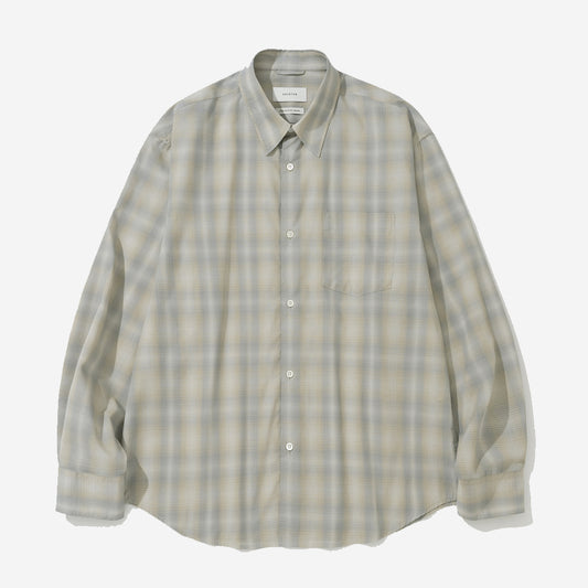 Super Light Navona Check Shirt - Beige Ombre