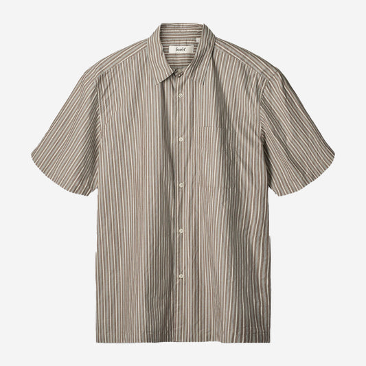 Surface Typewriter Shirt - Brown Stripe