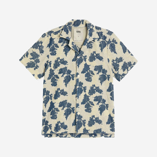 Sail Contraste Cuba Terry Vacation Shirt - Blue