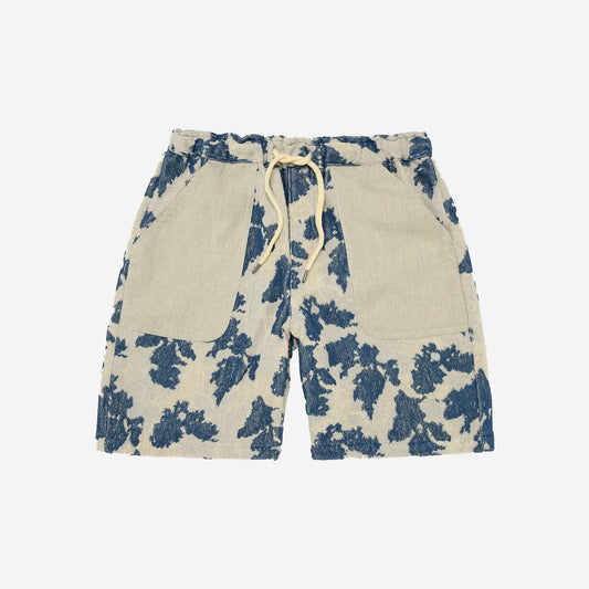 Sail Contraste Nicola Terry Jacquard Shorts - Blue