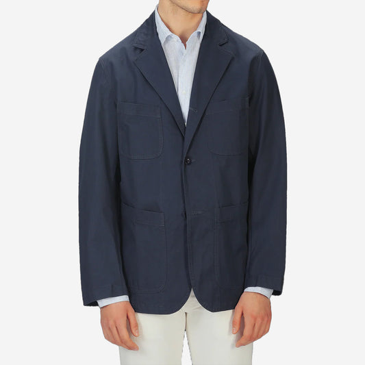 Sawyer Patch Pocket Gabardine Blazer - Navy