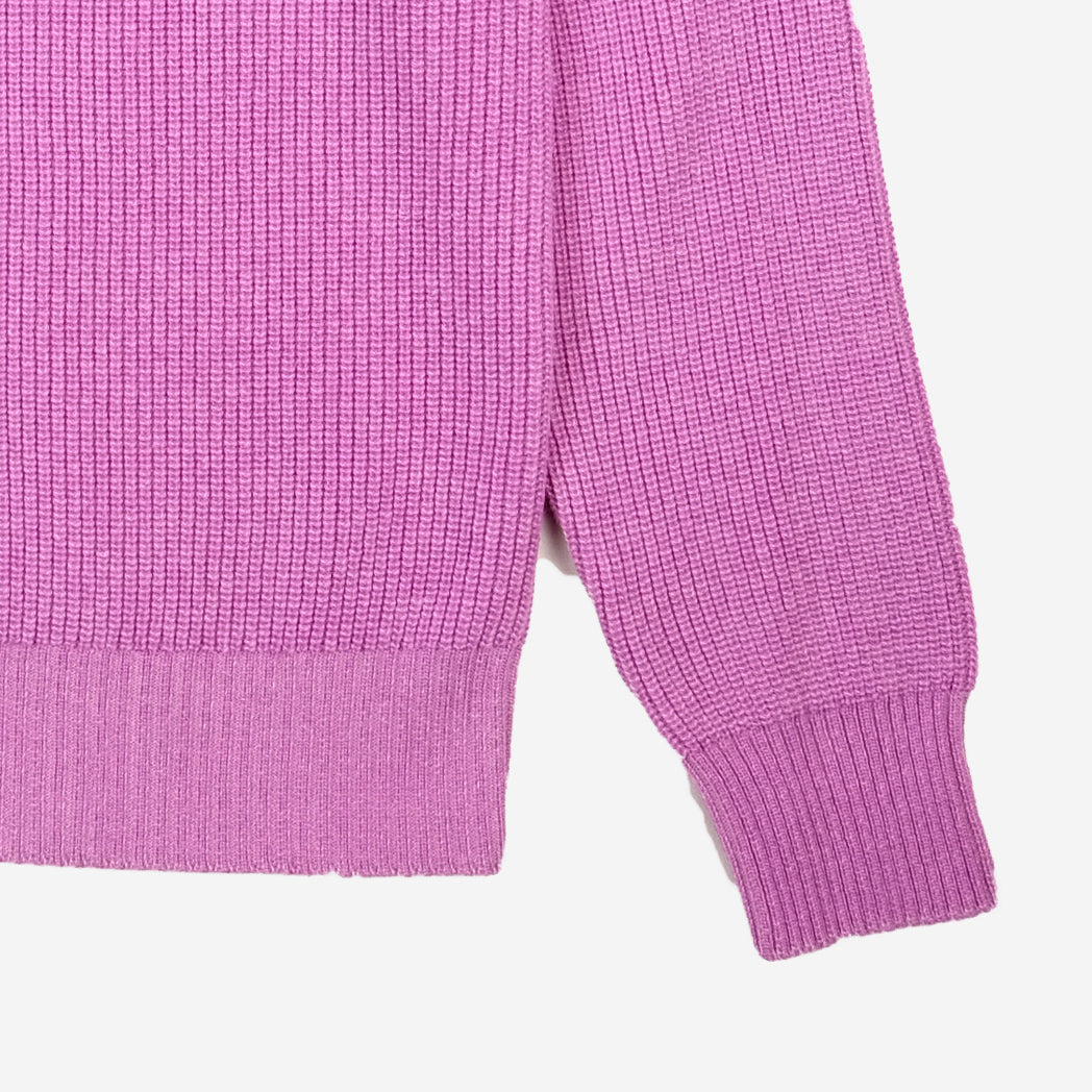 Seattle Merino Wool Corn Knit Polo - Pink