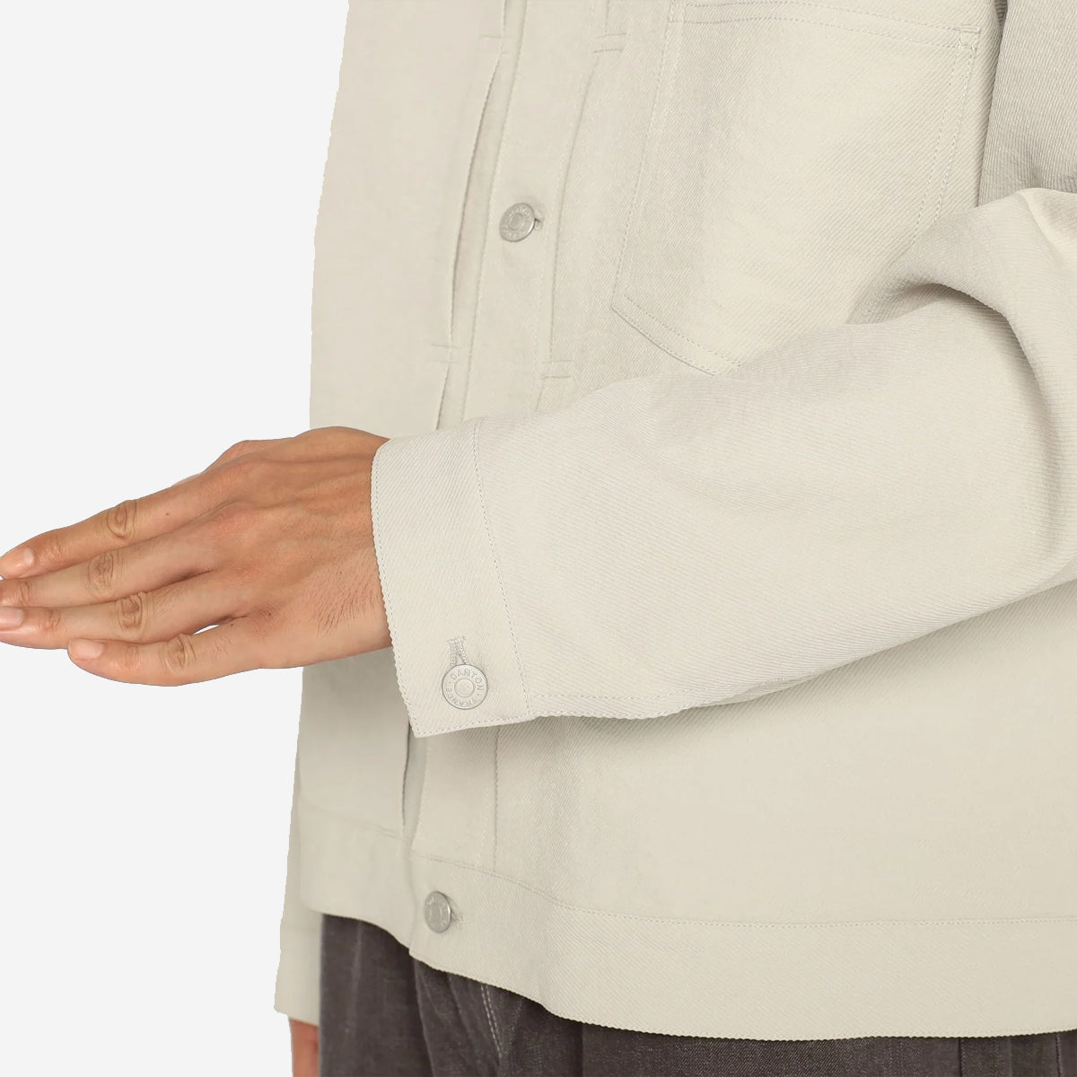 Poly Twill "Jean" Jacket Blouson - Black