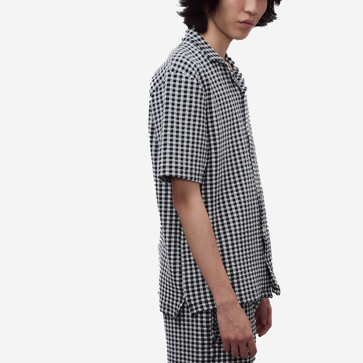 Polo S/S Vacation Shirt - Navy Check