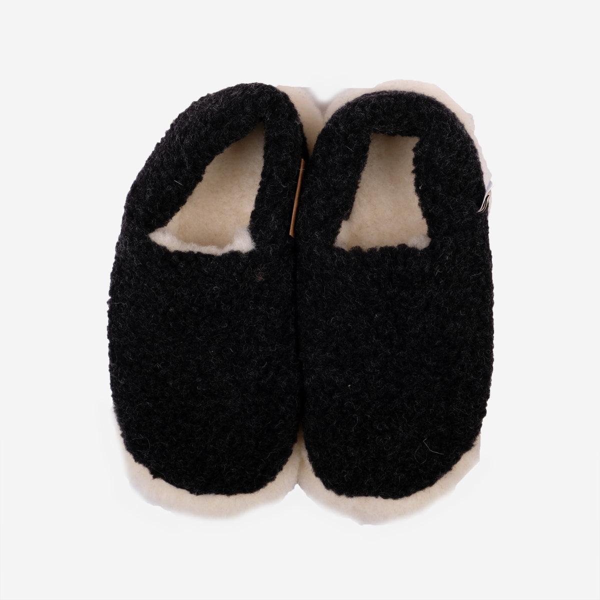Siberian Wool Slippers - Black