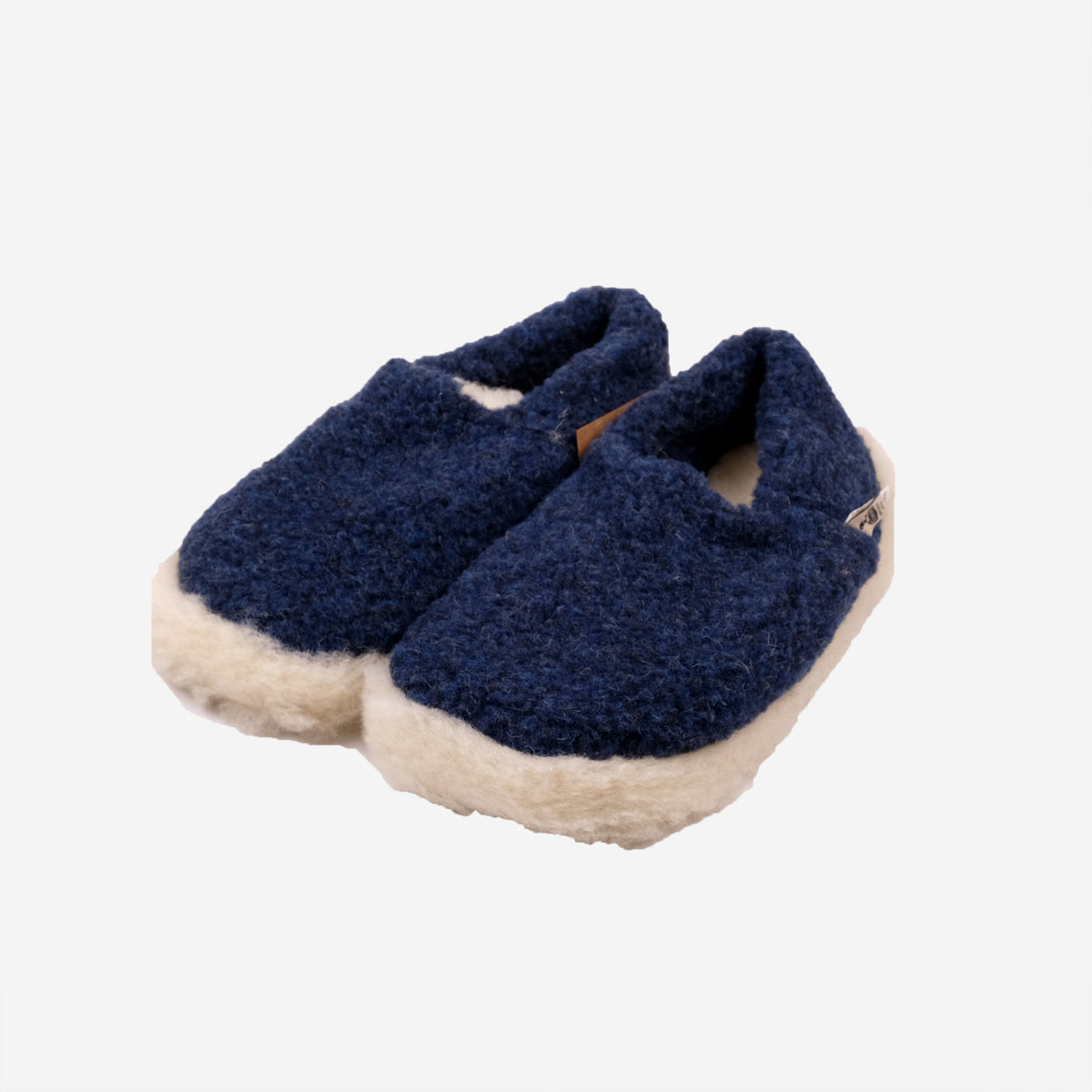 Siberian Wool Slippers - Deep Blue