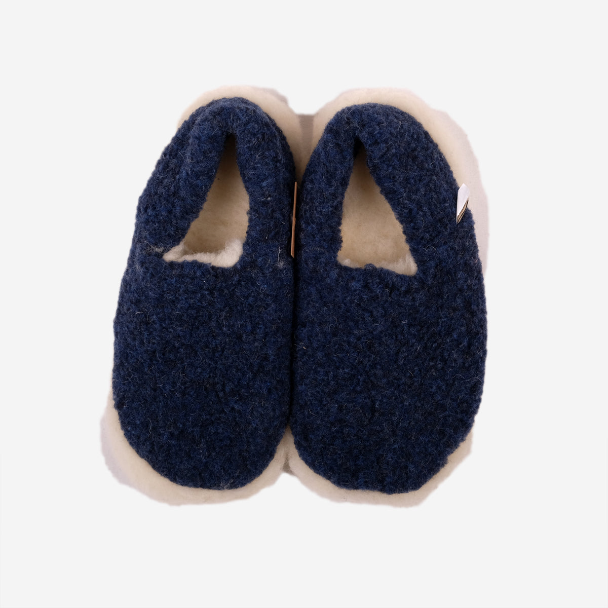 Siberian Wool Slippers - Deep Blue