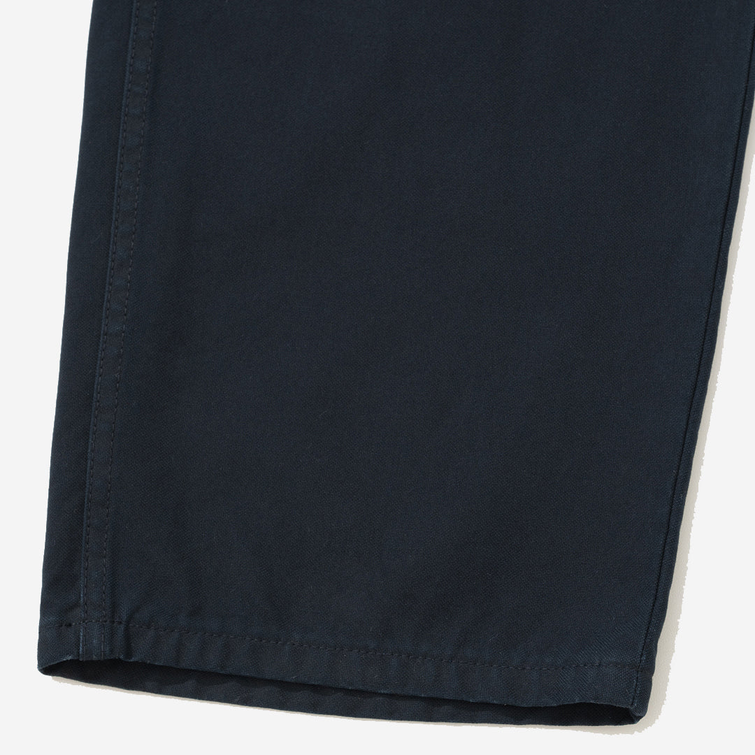 Straight Cotton Duck Denim Pants - Navy