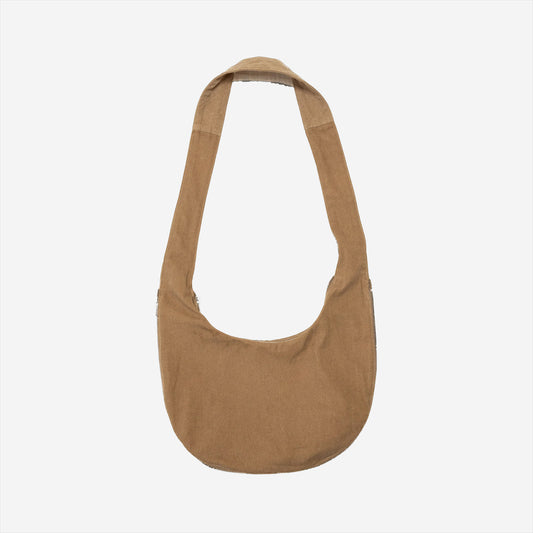 Slinger Shoulder Bag - Brown Herringbone