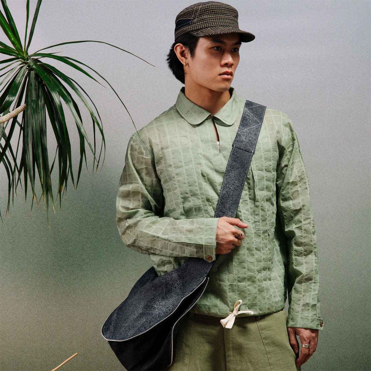 Slinger Shoulder Bag - Wave Denim