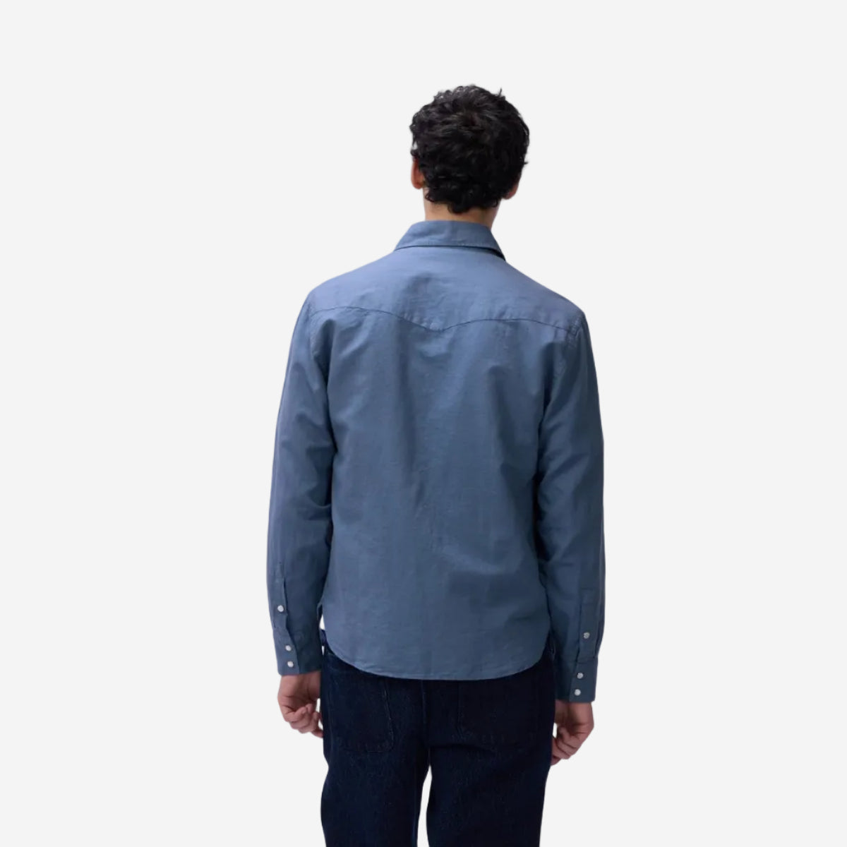 Snap Western Shirt - Slate Garment Dye