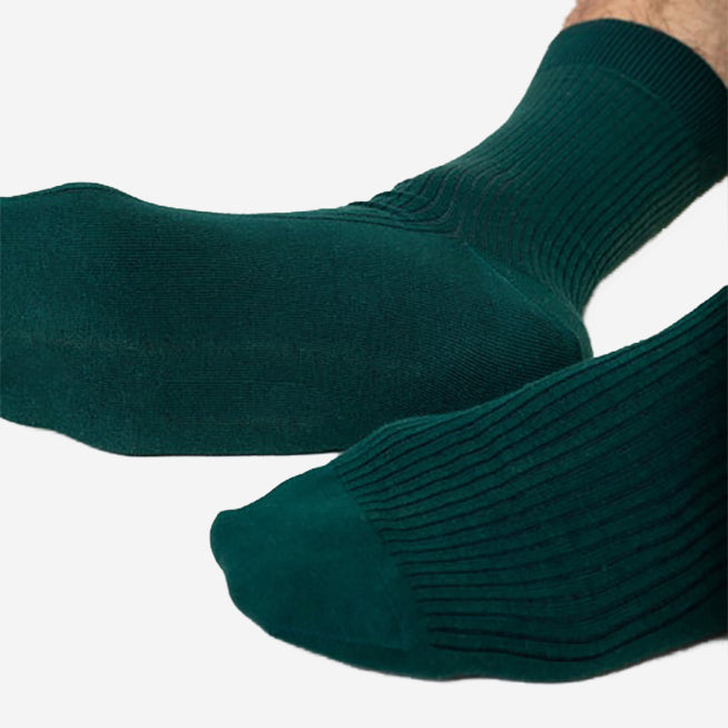 Classic Organic Crew Socks - Heather Grey