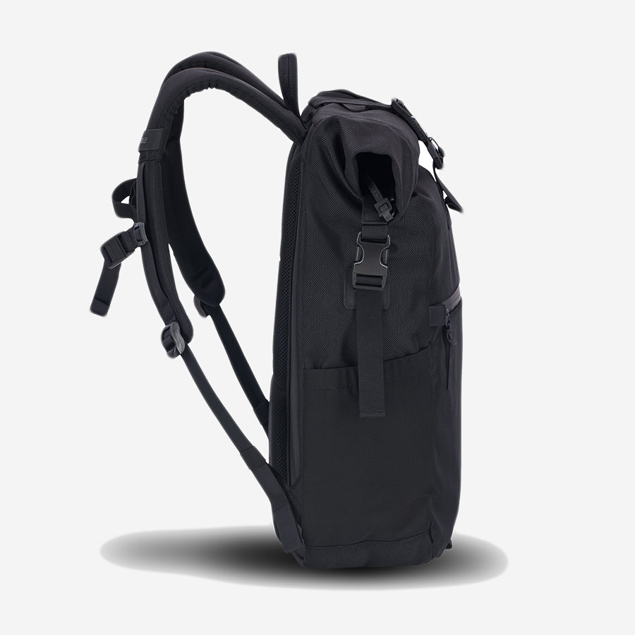 Spark Rolltop Backpack - Cordura® Ballistic Nylon - Black