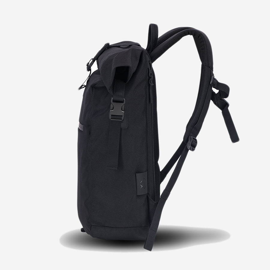 Spark Rolltop Backpack - Cordura® Ballistic Nylon - Black