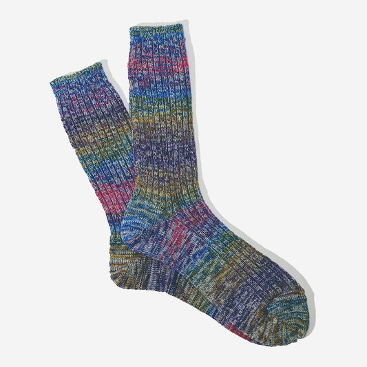 Splash Pattern Crew Socks - Multi