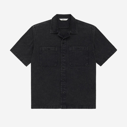 Stonewashed S/S Work Shirt - Black