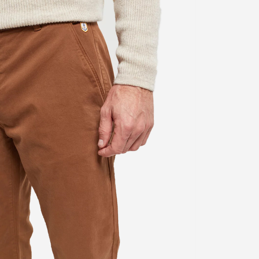 Heritage Straight Cut Gabardine Chino - Moka Brown