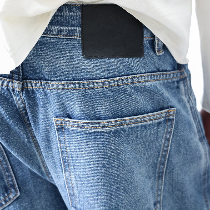 Straight Cut Denim 13oz Pants - Stonewashed Indigo