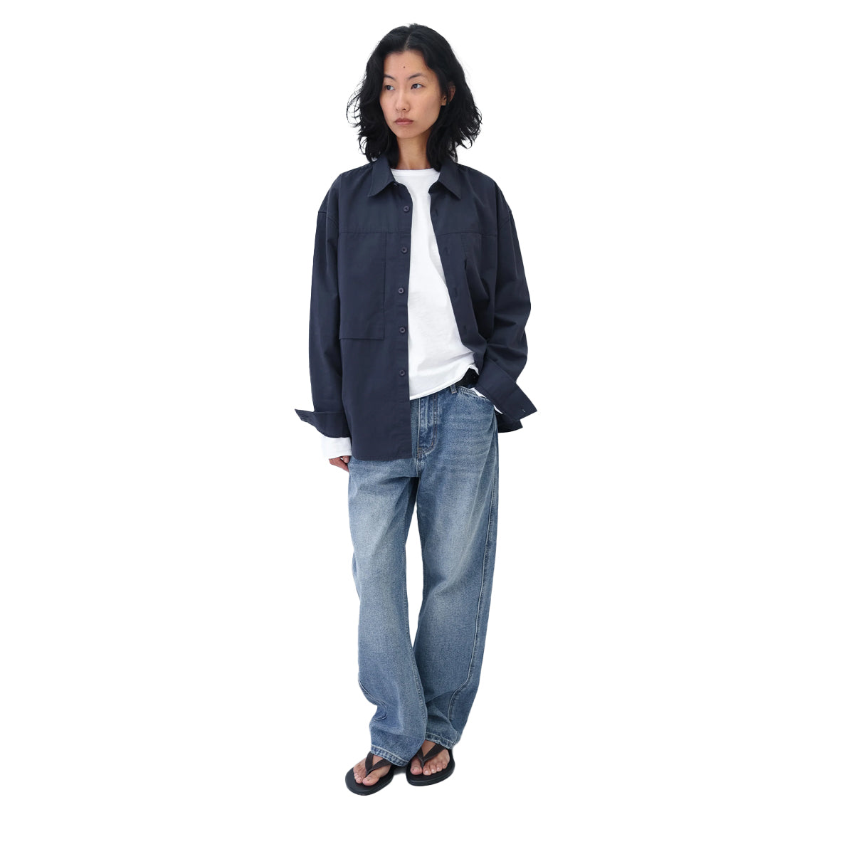 Straight Cut Denim 13oz Pants - Stonewashed Indigo