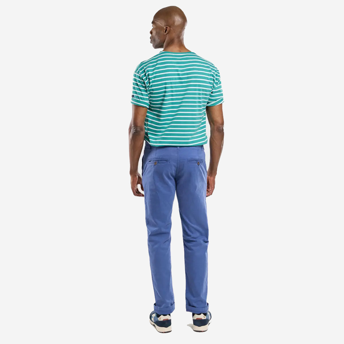 Straight Cut Cotton Chino - Obscure Blue