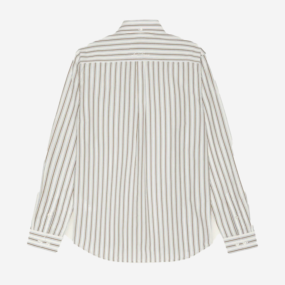 Stripe Poplin Shirt - Light Ivory