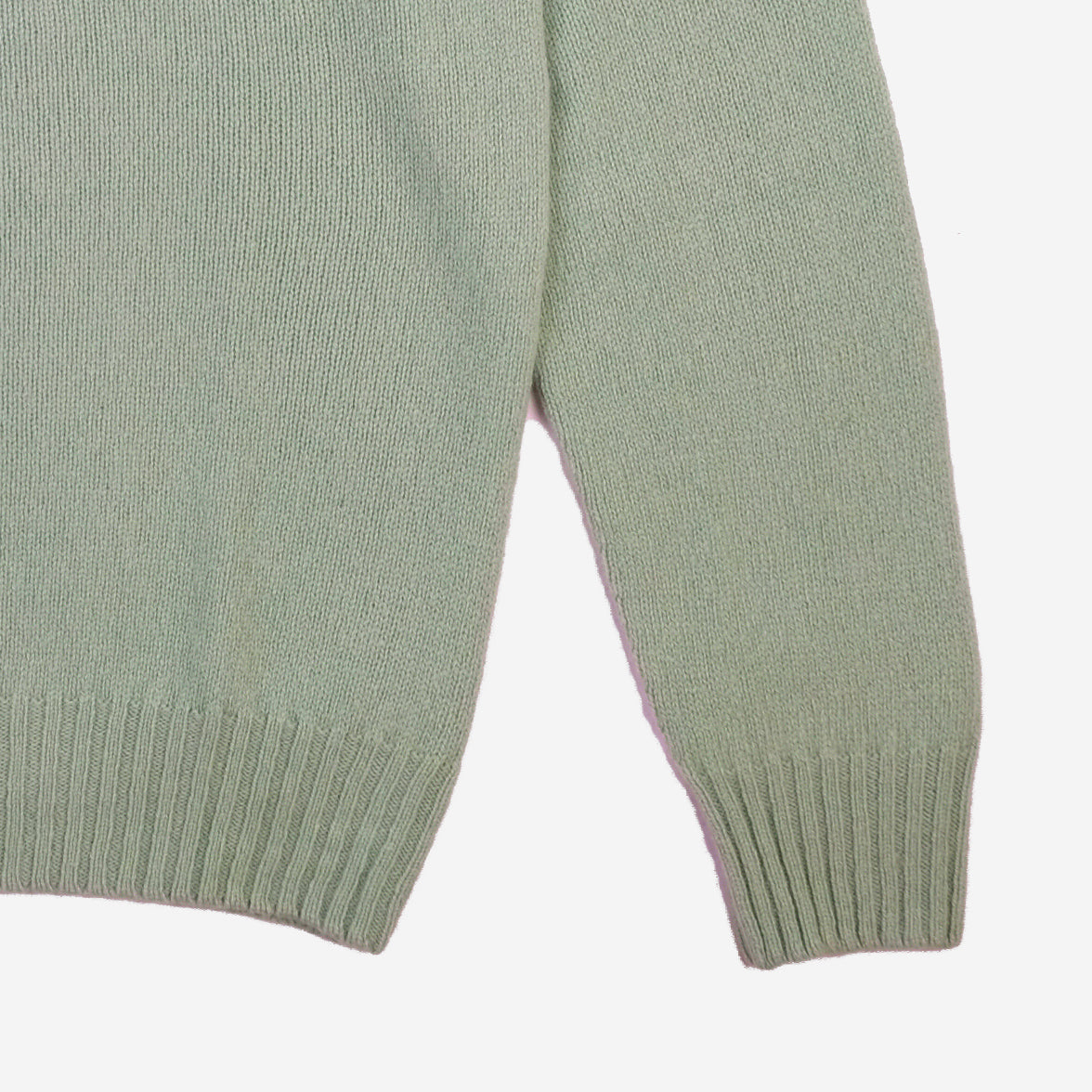 Superfine Lambswool Crew Sweater - Aniseed