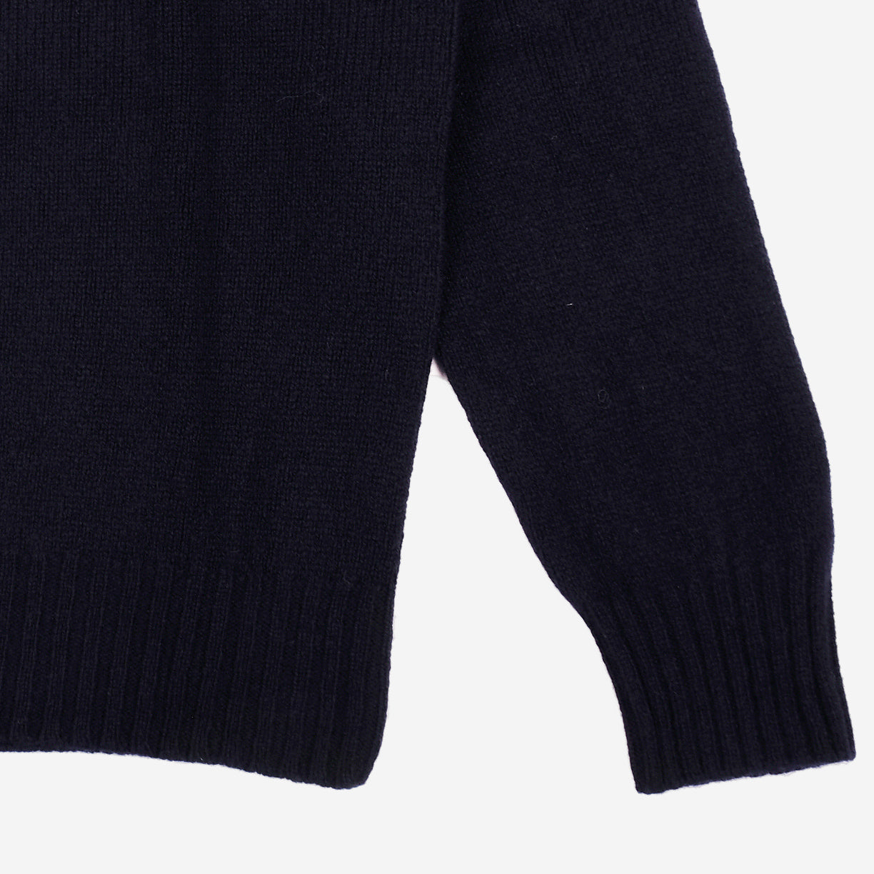 Superfine Lambswool Crew Sweater - Nero Navy