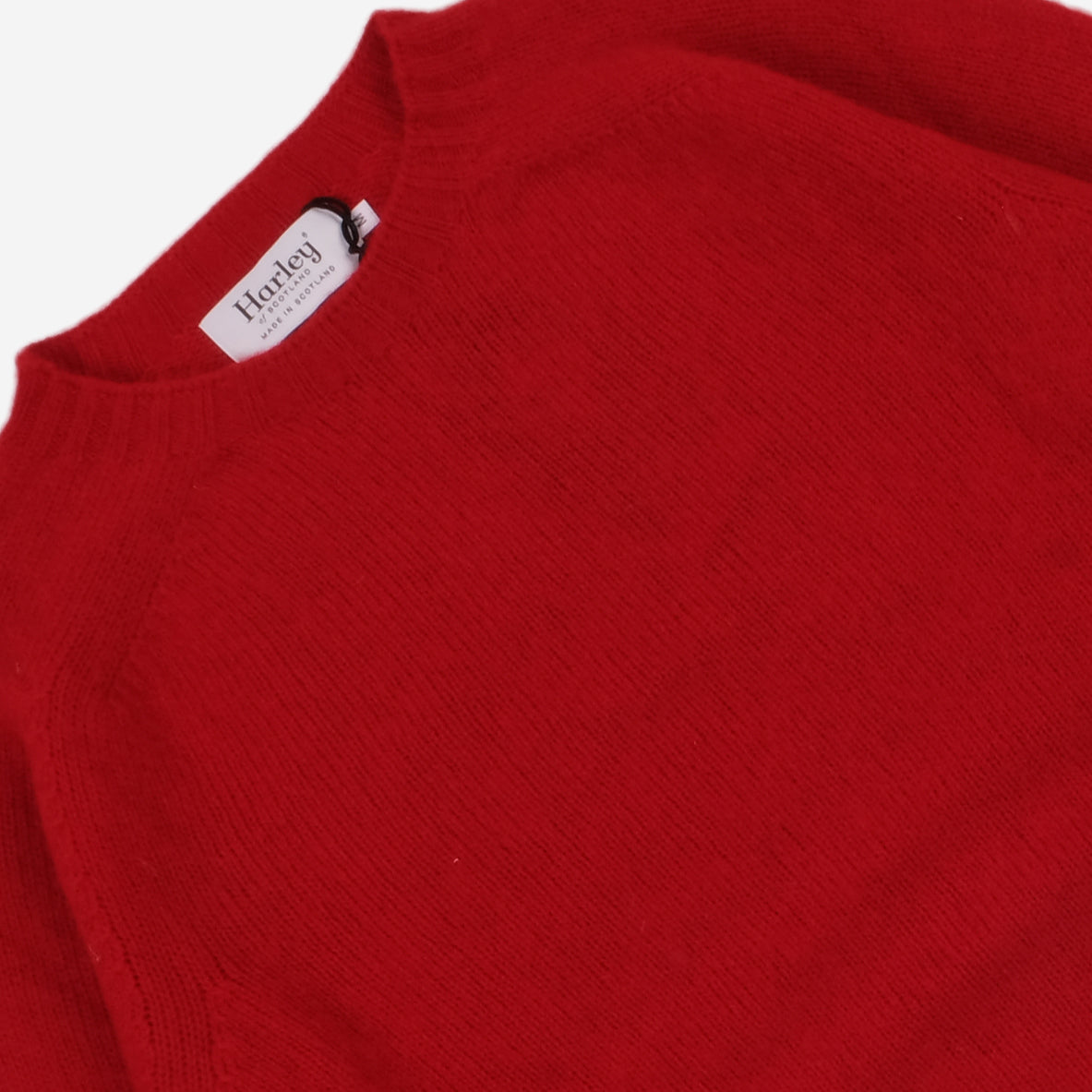 Supersoft Shaggy Wool Crew Sweater - Cardinal Red