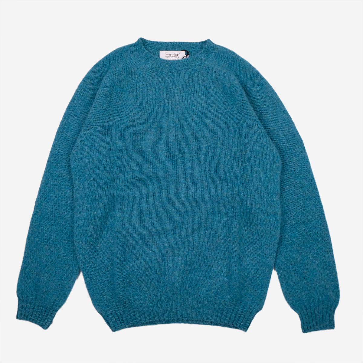 Supersoft Shaggy Wool Crew Sweater - Gulfstream