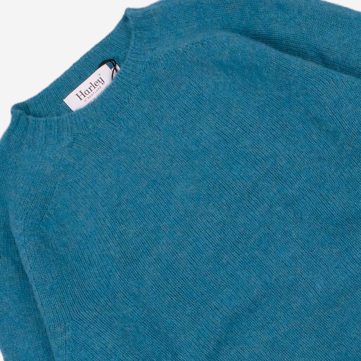 Supersoft Shaggy Wool Crew Sweater - Gulfstream