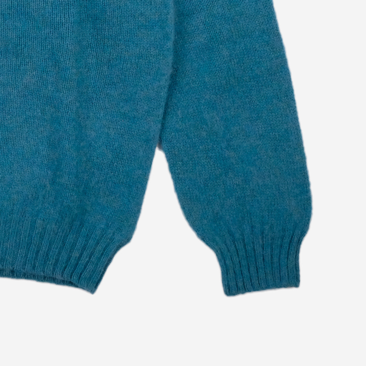 Supersoft Shaggy Wool Crew Sweater - Gulfstream